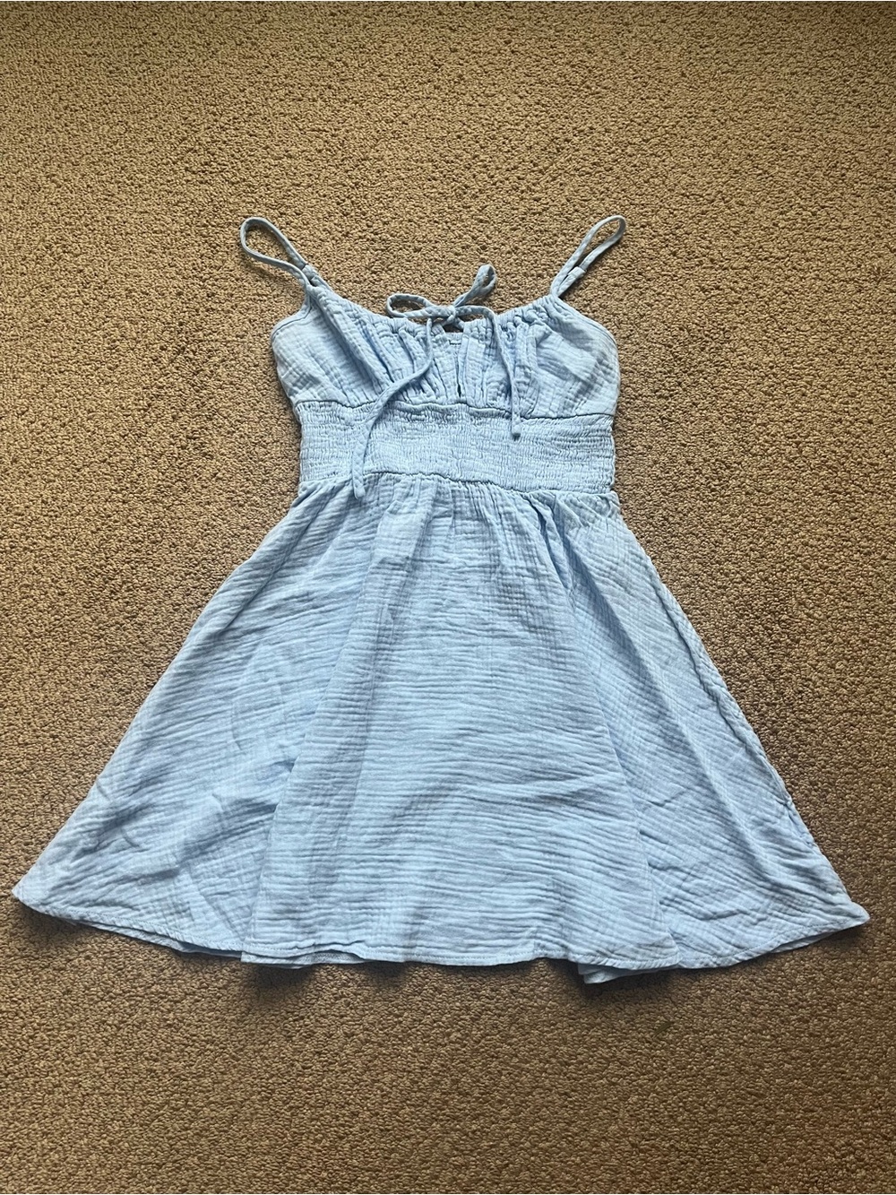 Light Blue Spaghetti Strap Sundress